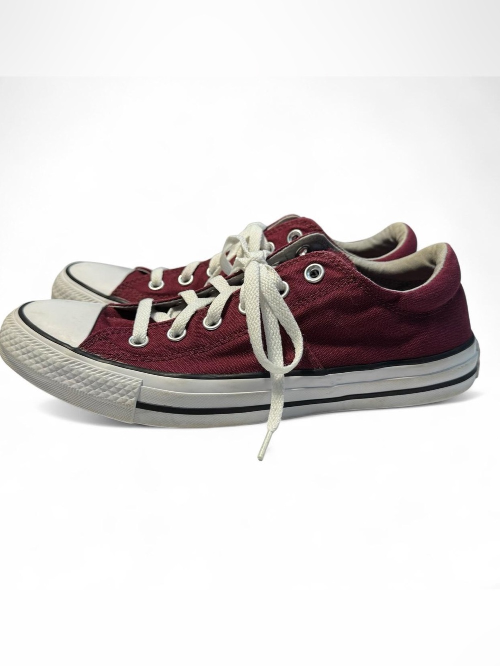 Converse Chuck Taylor All Star Marroon Sneakers Women's Size 10 Grunge Y2K 90s - Picture 4 of 7